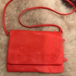Zara "Life is a Party" Convertible Clutch
